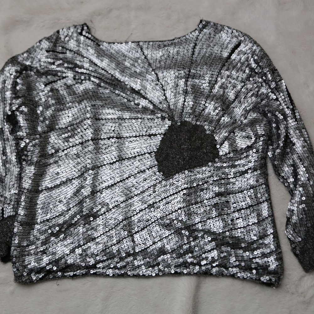 Vintage sequin blouse - Picture 5 of 7